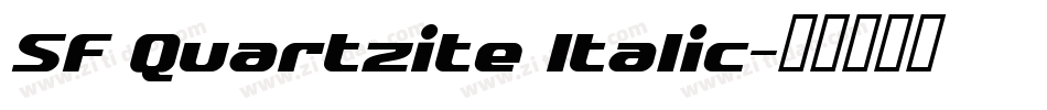 SF Quartzite Italic字体转换